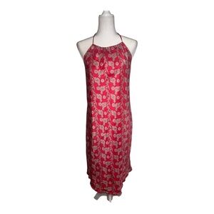 Vintage Gap 100% Silk Maxi Dress with Paisley Pattern size 10
